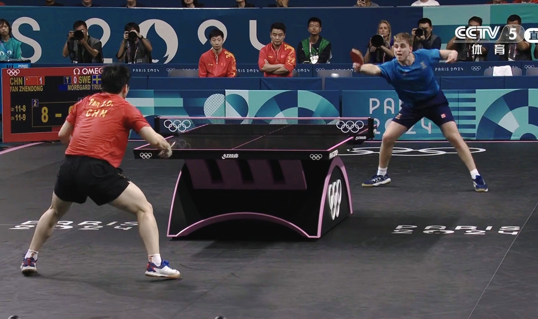 瑞典乒乓球队险胜韩国乒乓球队，马龙绝境逆转